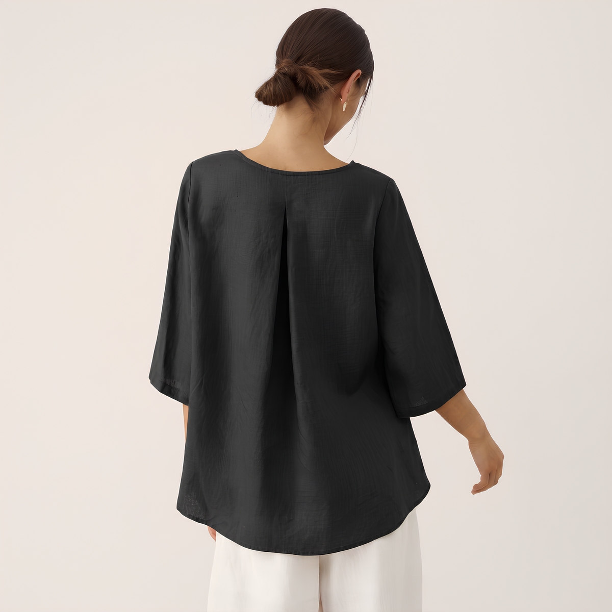 Asymmetrisches Leinentop Anna