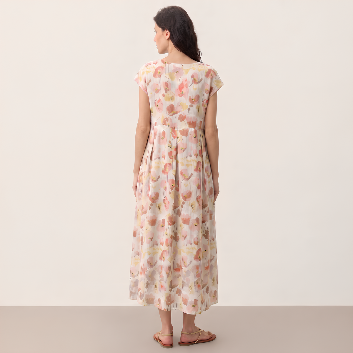 Leinen-Maxikleid Carnation