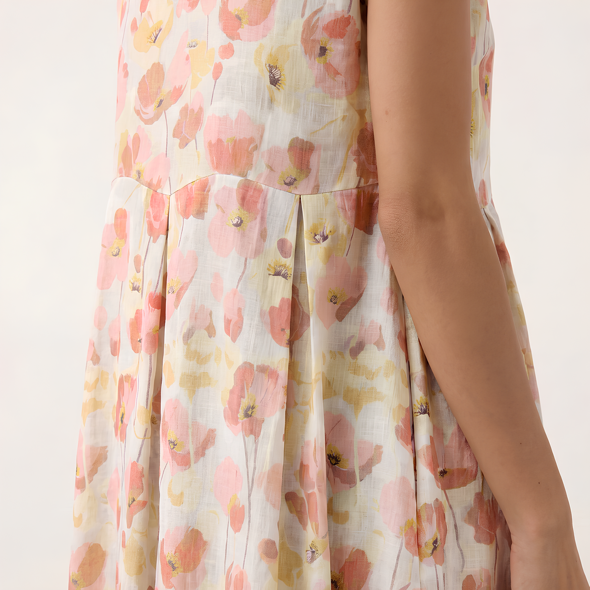 Leinen-Maxikleid Carnation