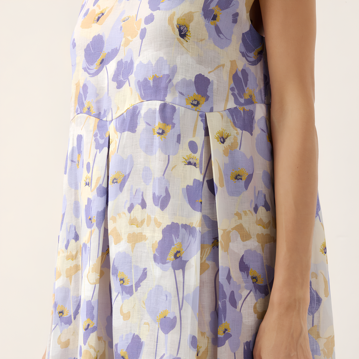 Leinen-Maxikleid Carnation