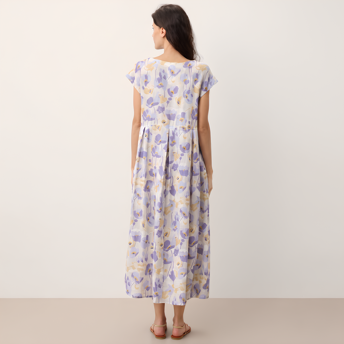 Leinen-Maxikleid Carnation