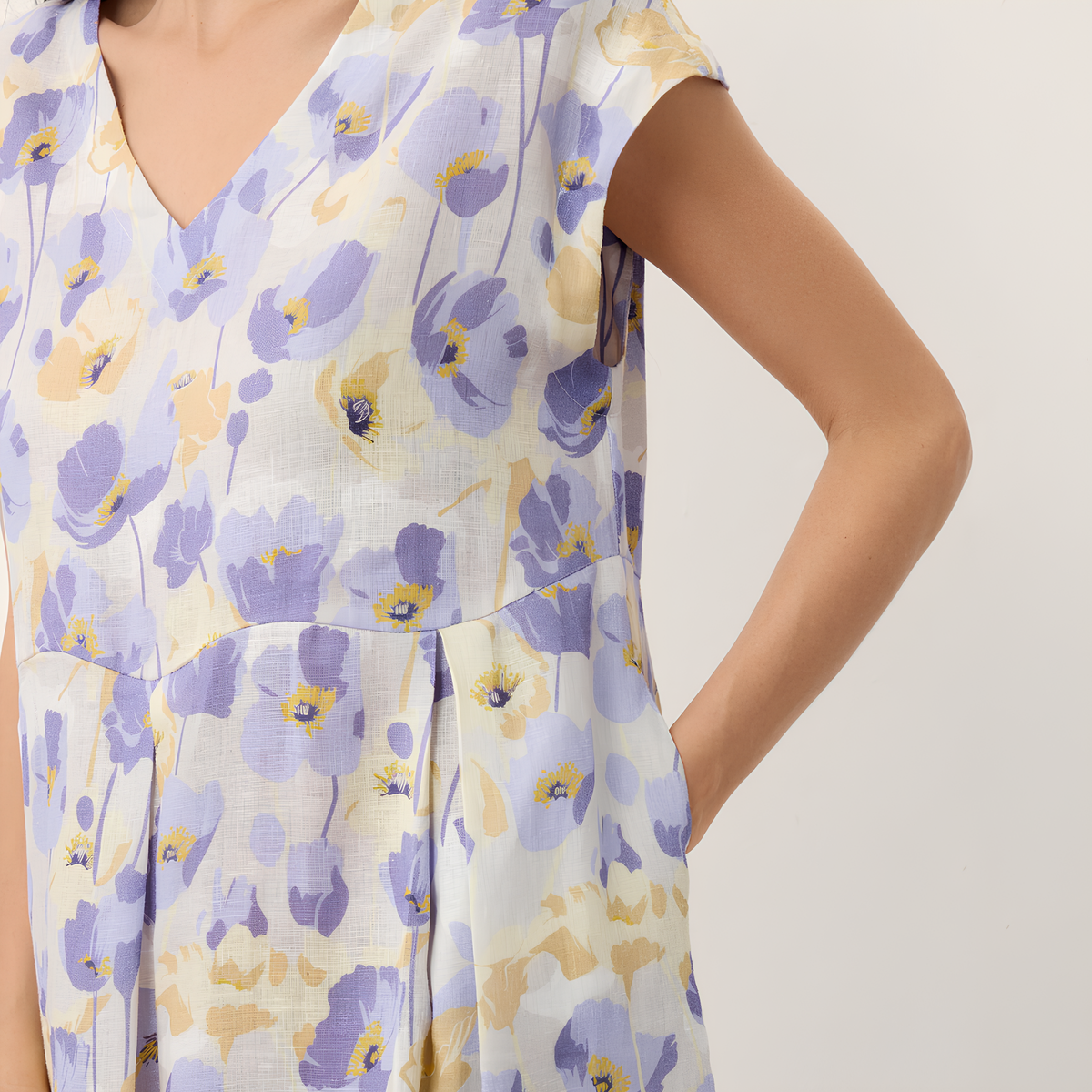 Leinen-Maxikleid Carnation