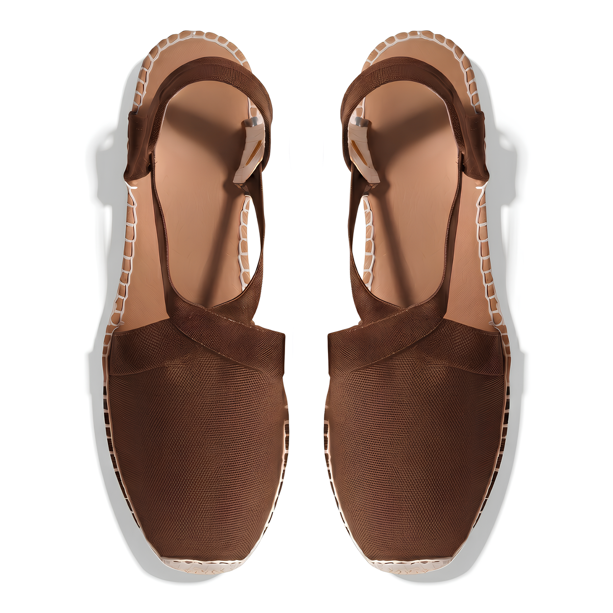 Espadrille-Sandalen mit geschlossener Spitze