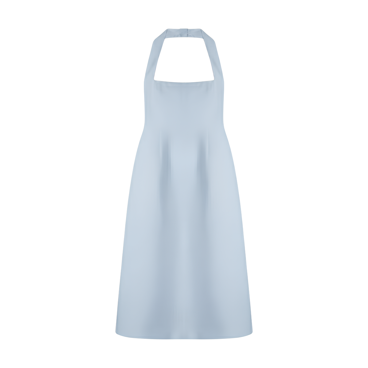 Neckholder-Midikleid aus Baumwollmix