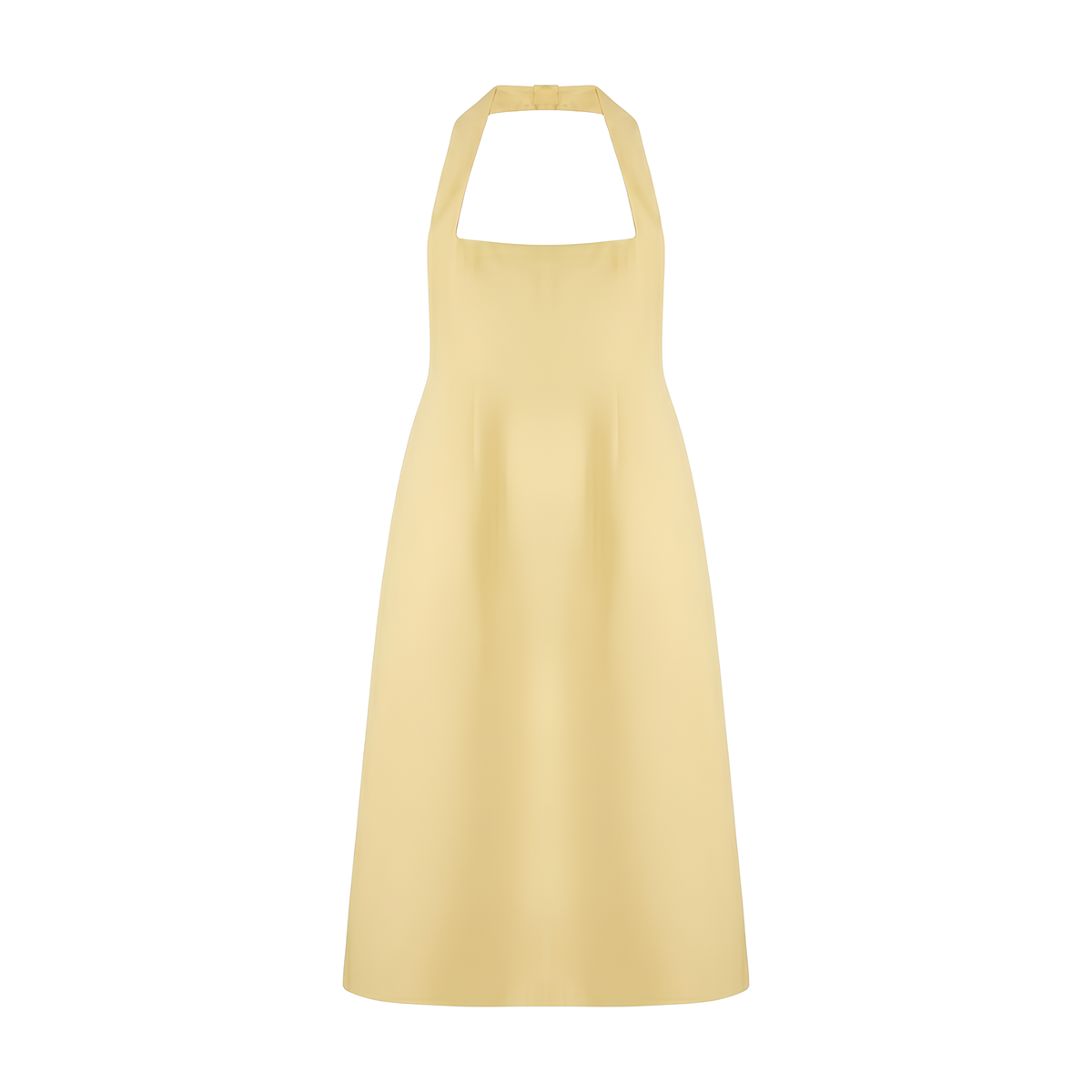 Neckholder-Midikleid aus Baumwollmix