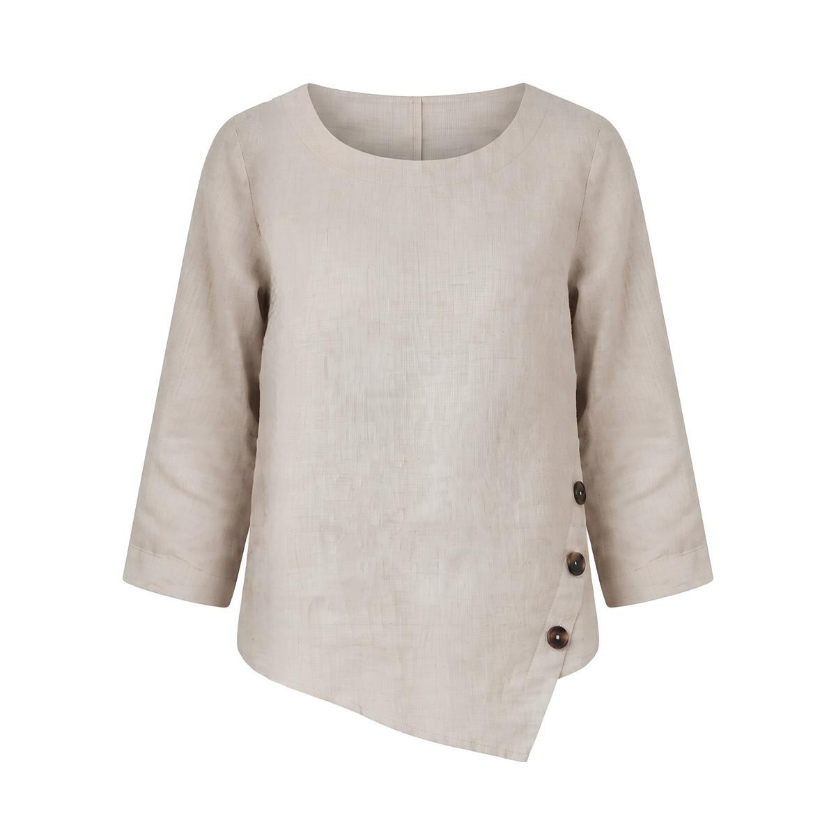 Asymmetrisches Leinentop Nyla