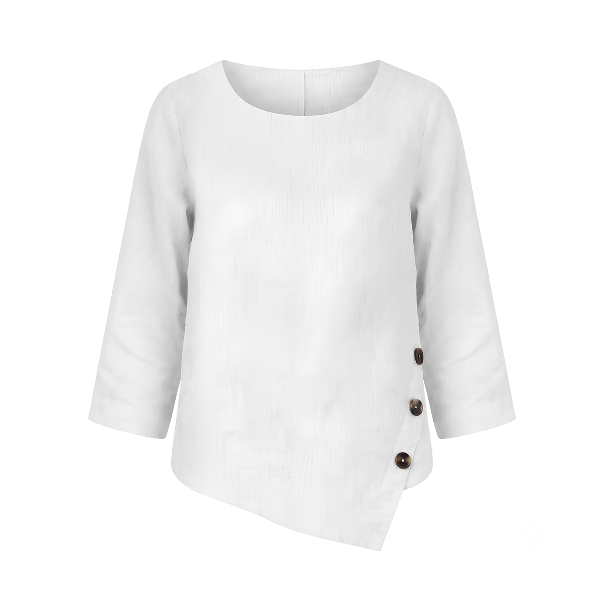 Asymmetrisches Leinentop Nyla