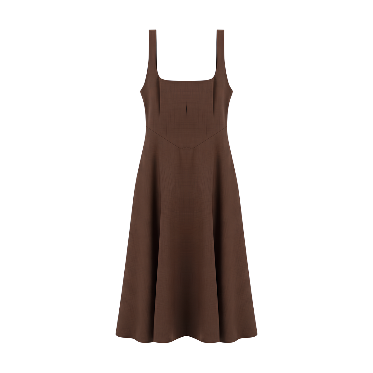 Midikleid Luna mit Karree-Ausschnitt