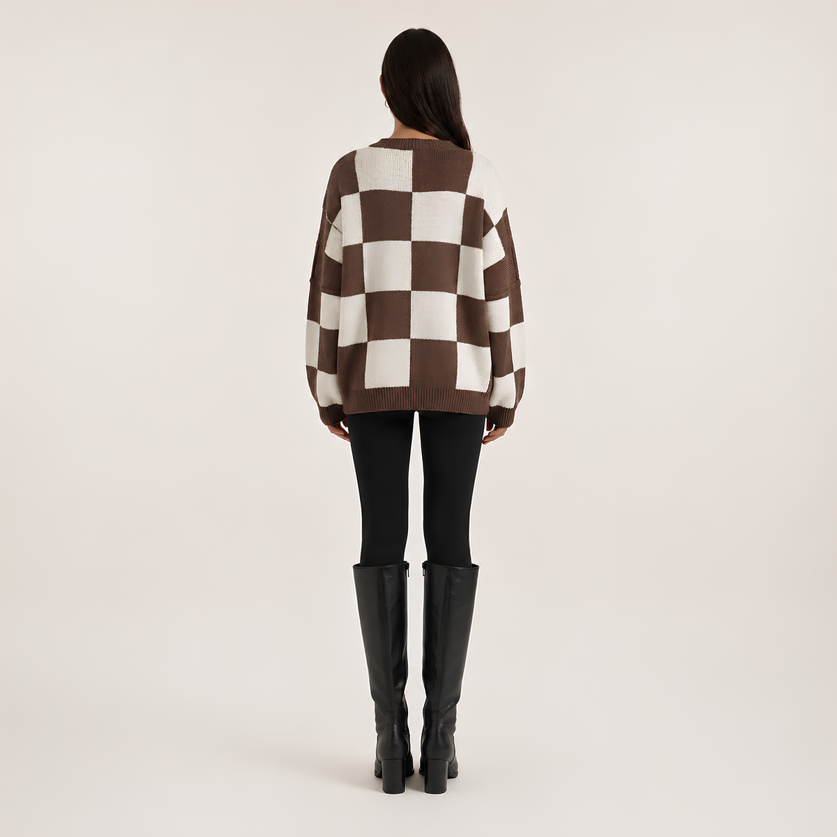 Statement Check Sweater