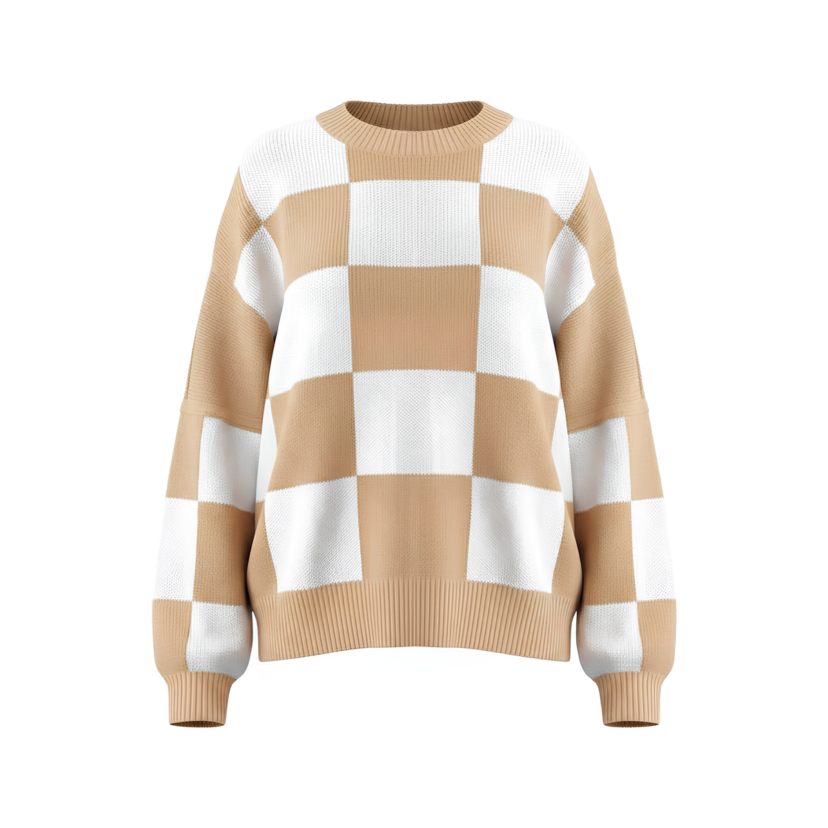 Statement Check Sweater