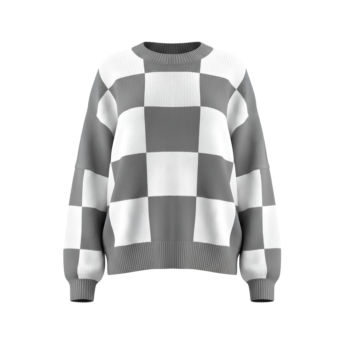 Statement Check Sweater
