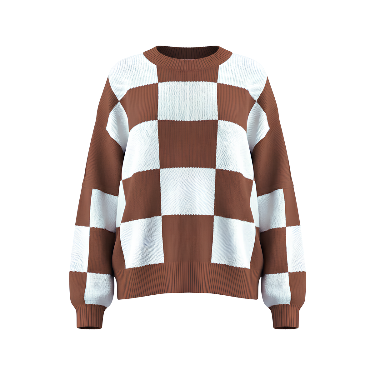 Statement Check Sweater