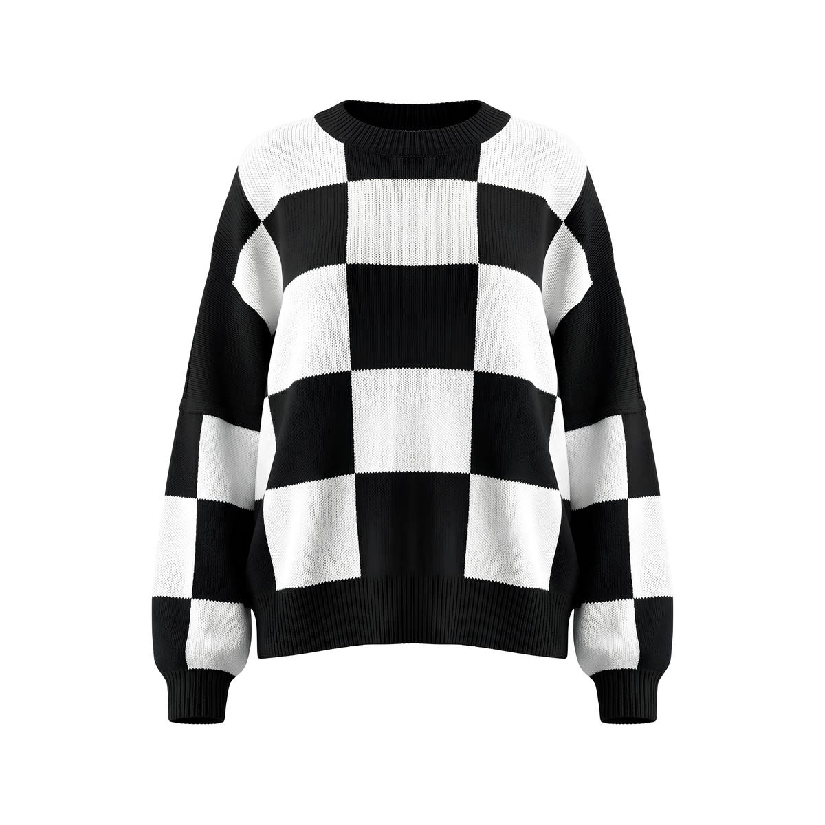 Statement Check Sweater