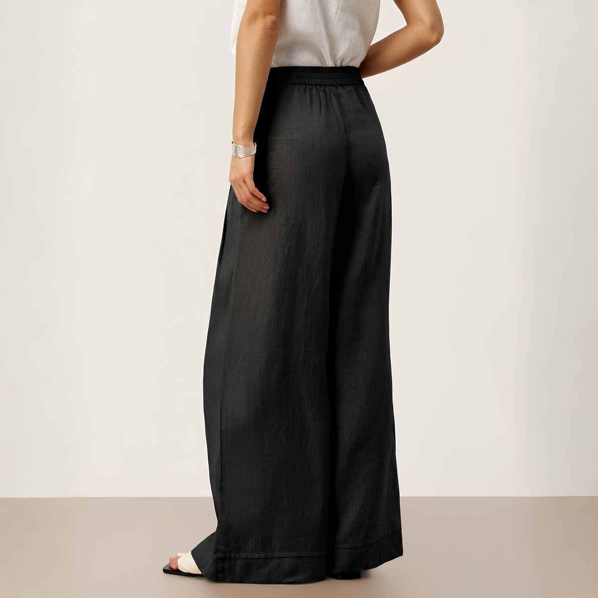 Plissierte Leinenhose Vera