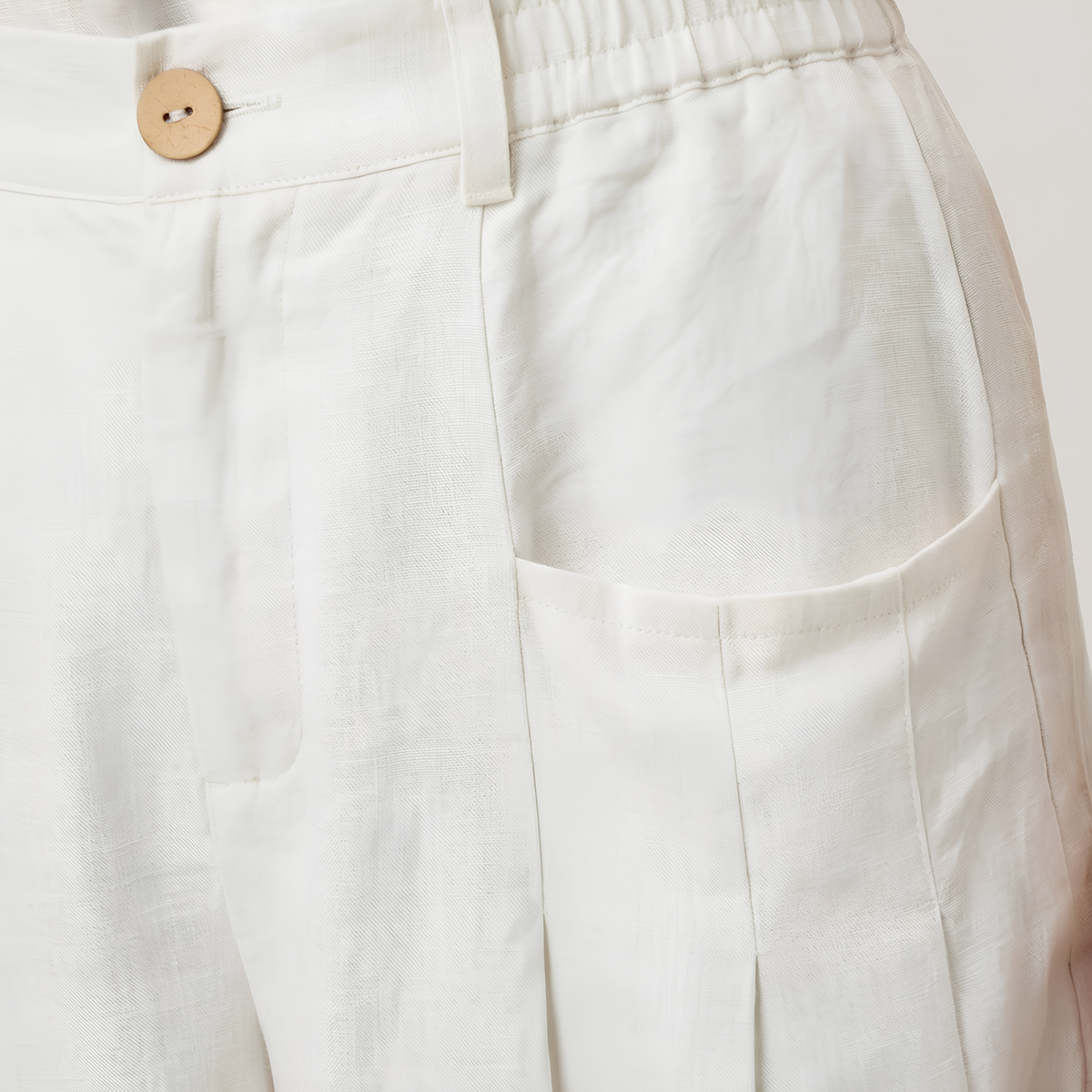Plissierte Leinenhose Vera