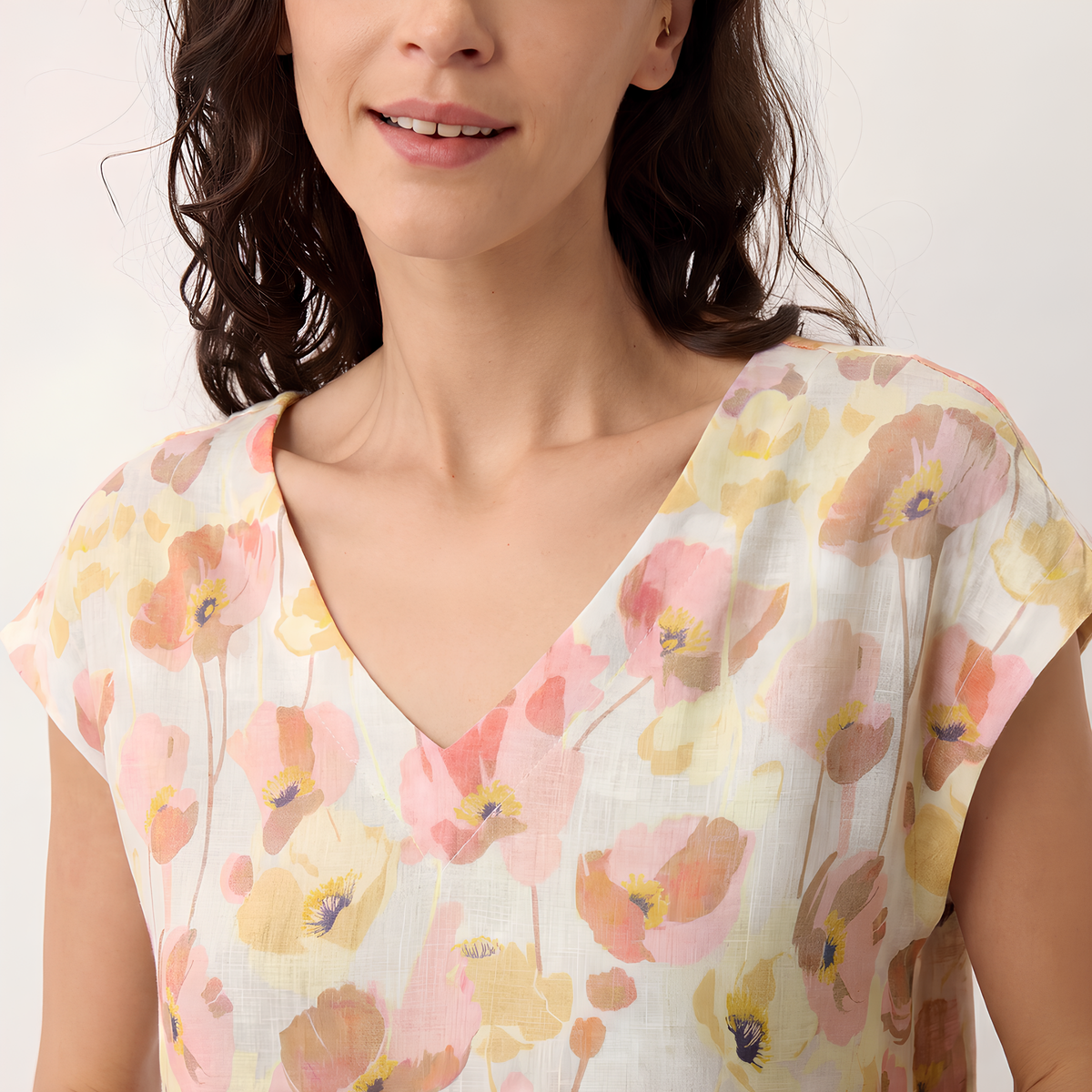 Leinen-Maxikleid Carnation
