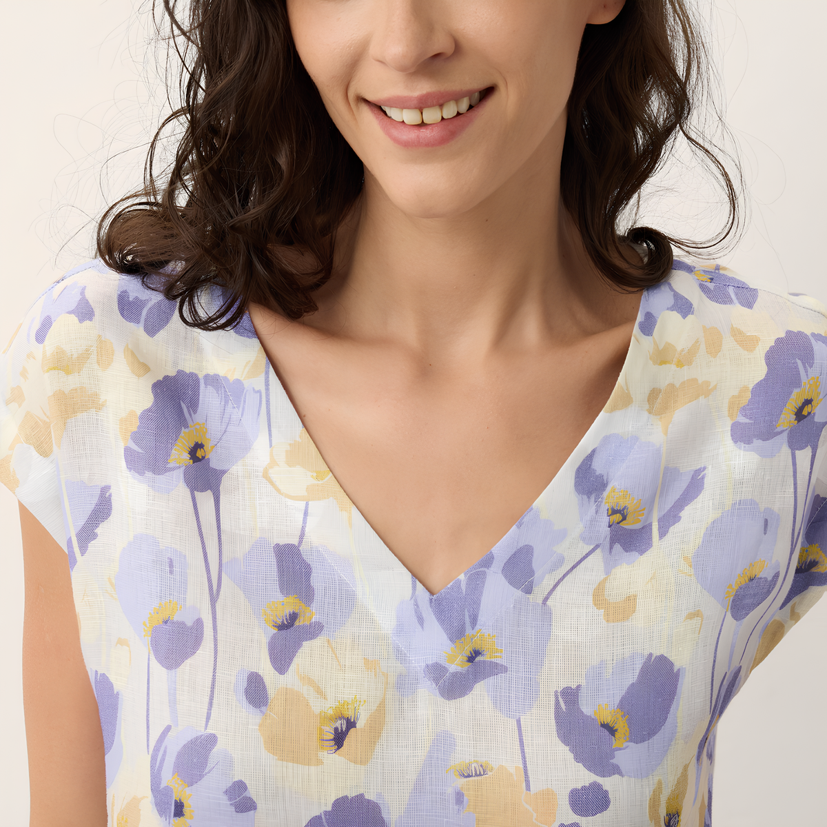 Leinen-Maxikleid Carnation