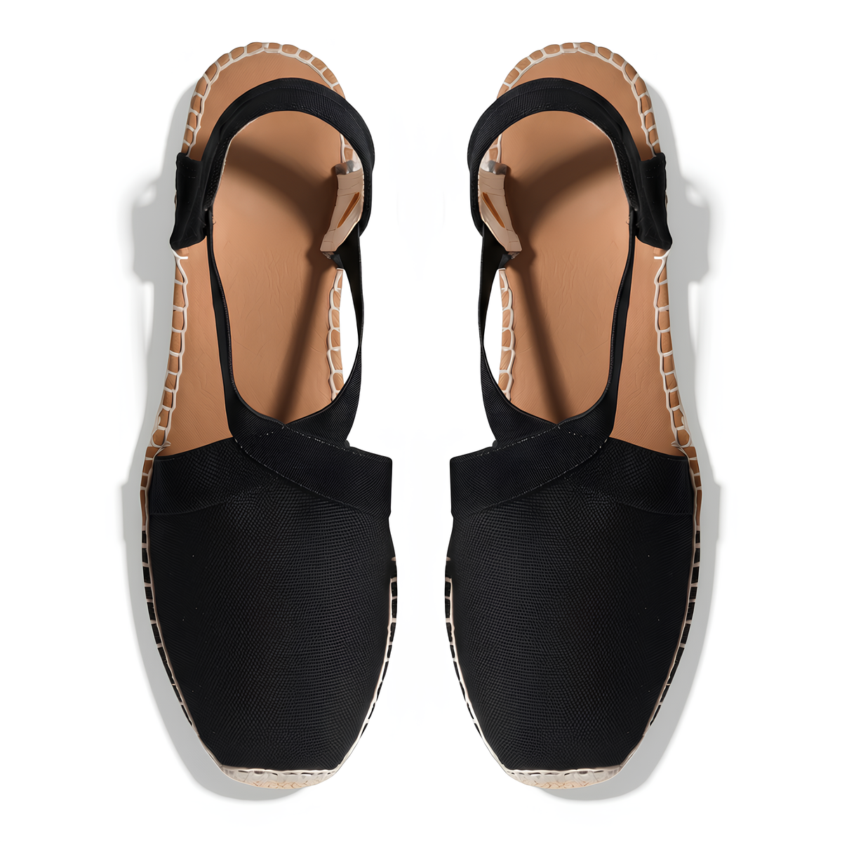Espadrille-Sandalen mit geschlossener Spitze