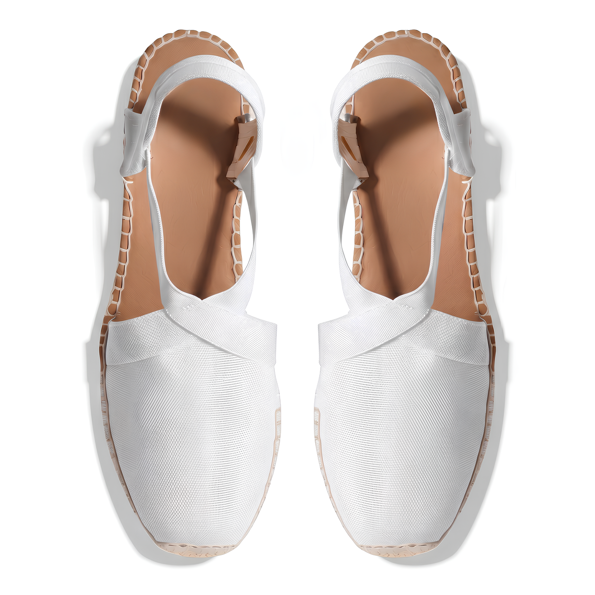 Espadrille-Sandalen mit geschlossener Spitze