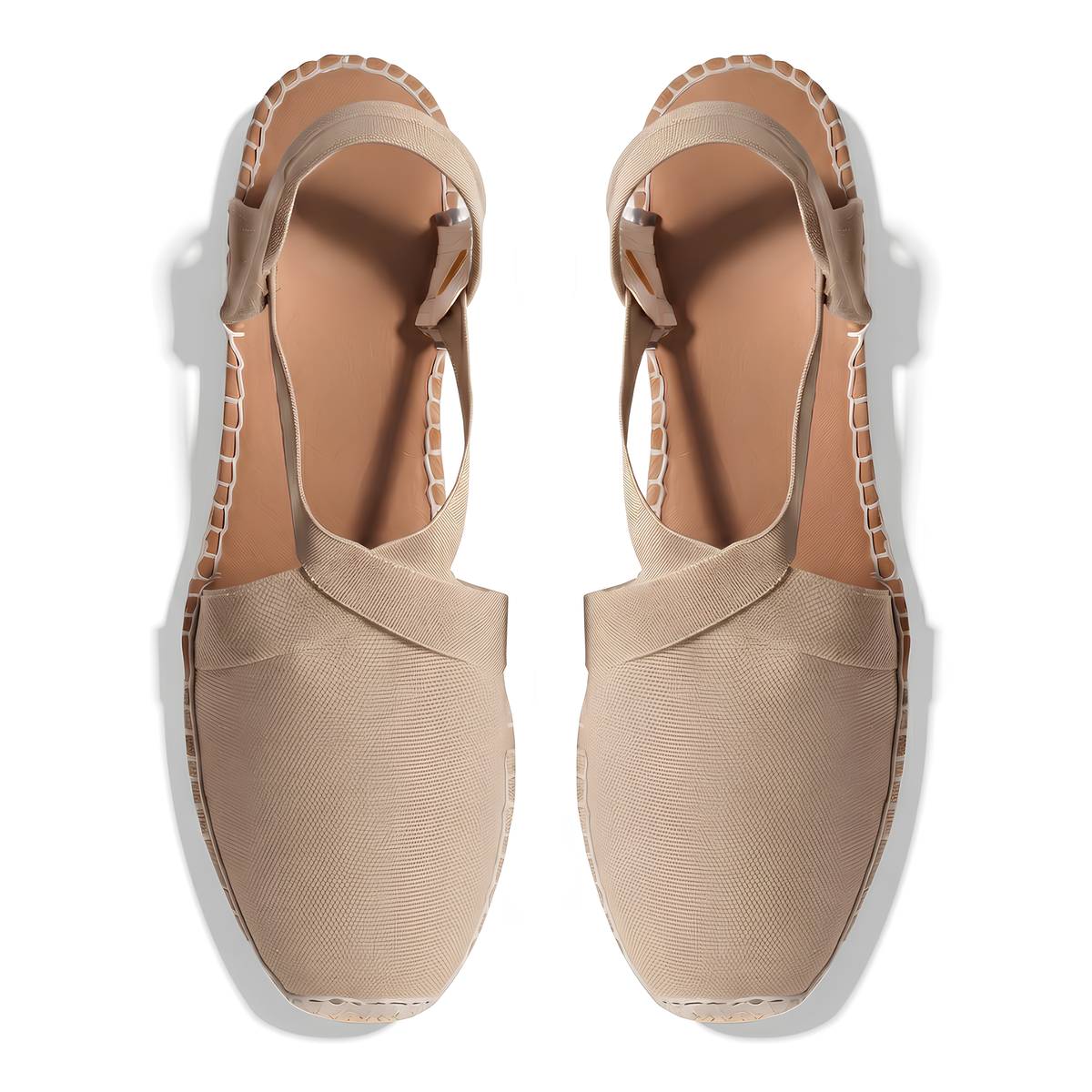 Espadrille-Sandalen mit geschlossener Spitze