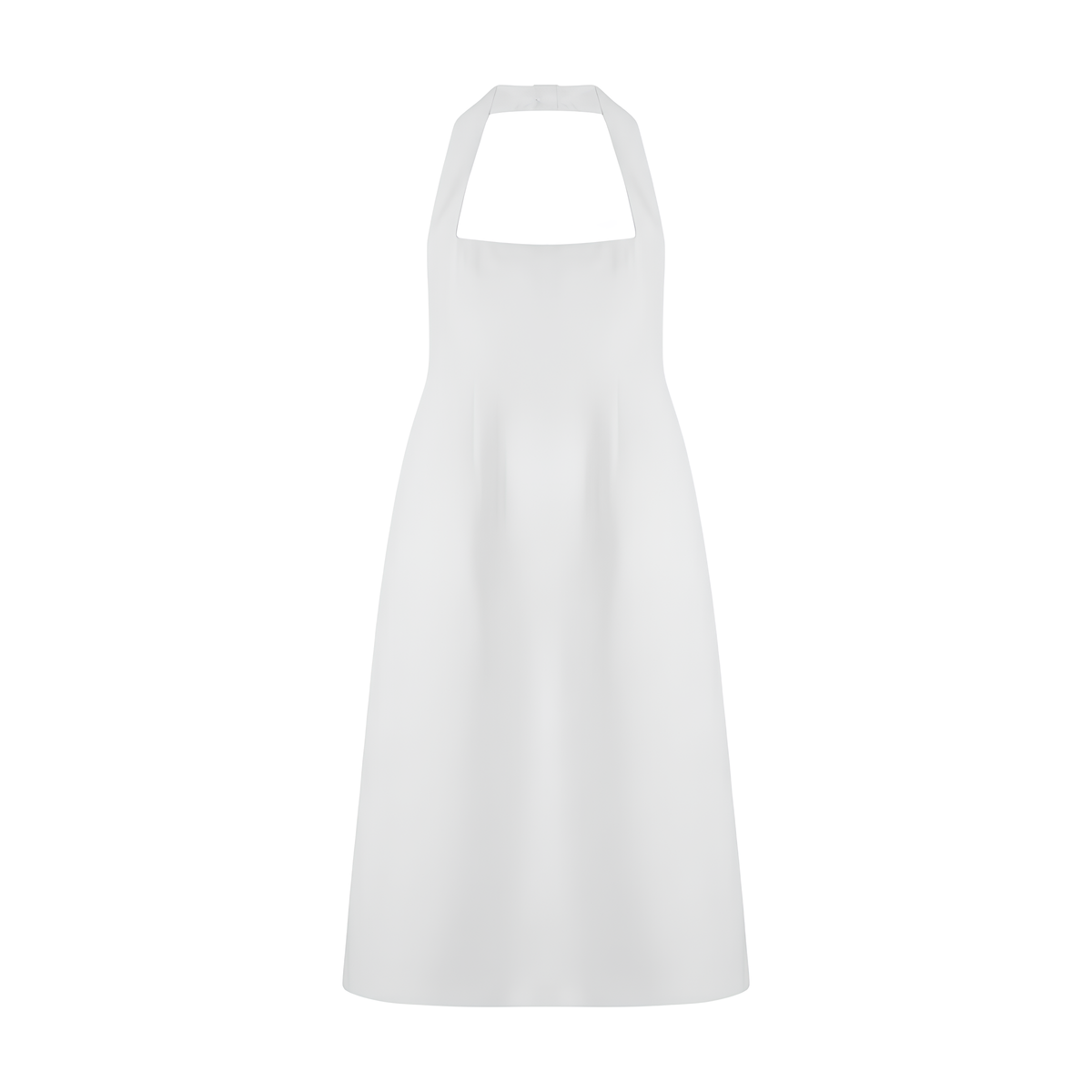 Neckholder-Midikleid aus Baumwollmix