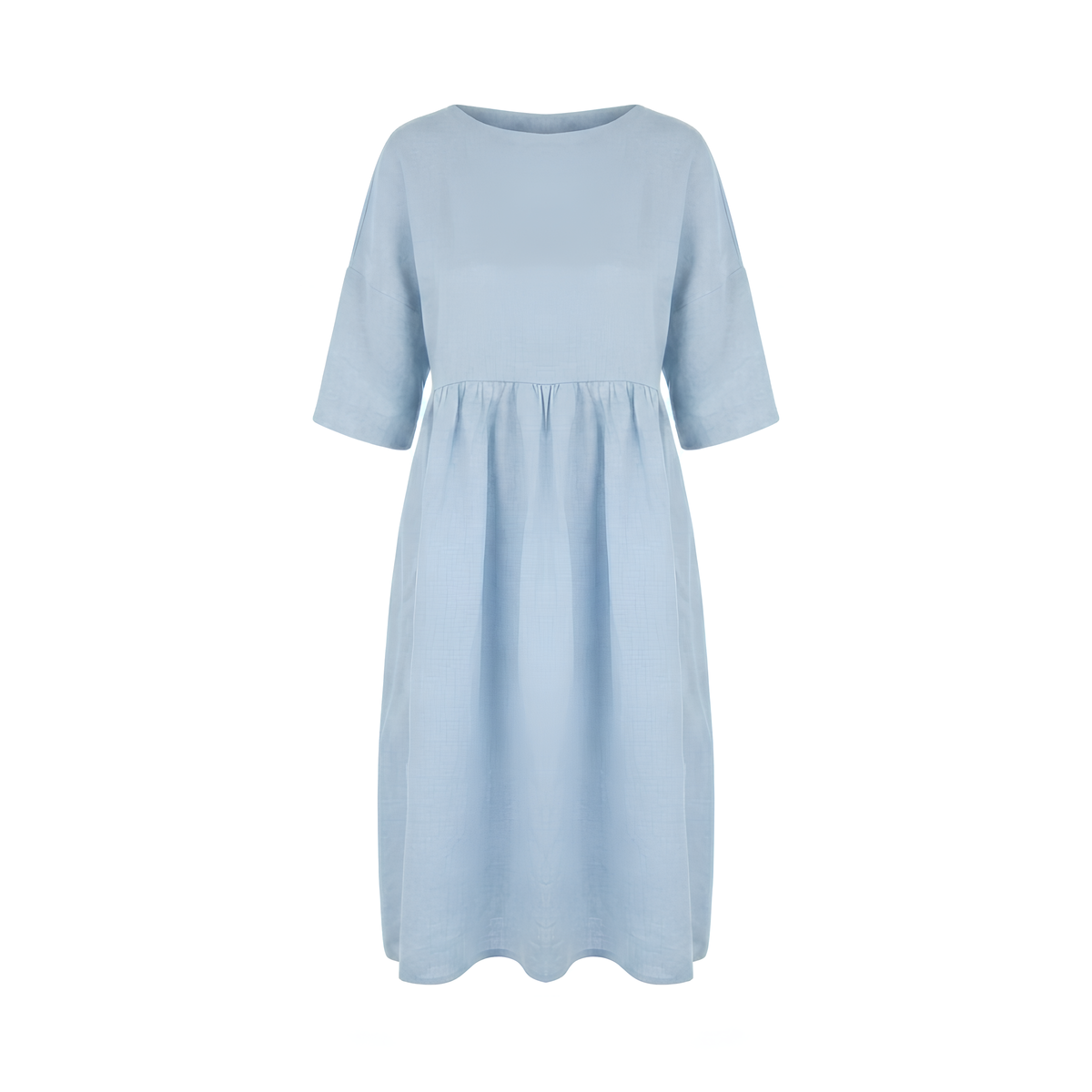 Leinen-Midikleid in A-Linie