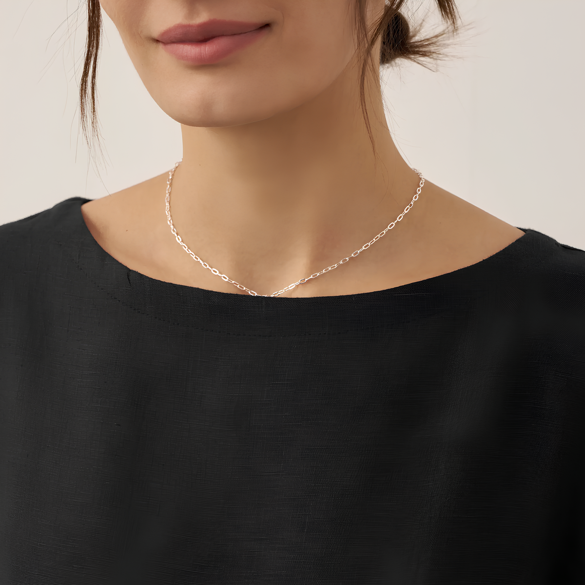 Leinen-Midikleid in A-Linie