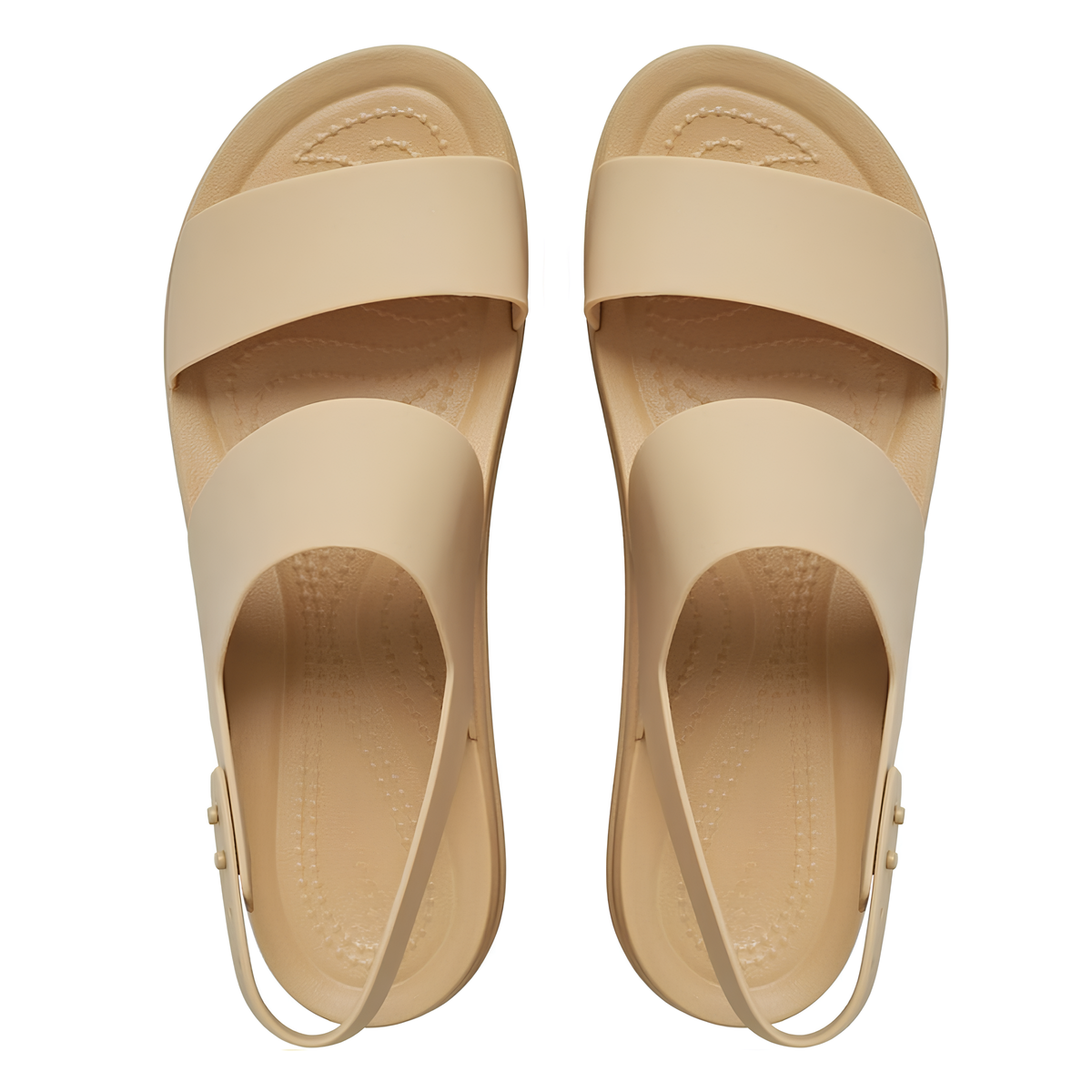 Komfortsandalen mit flachem Keilabsatz
