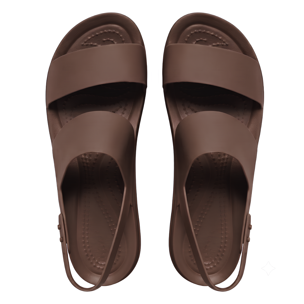 Komfortsandalen mit flachem Keilabsatz