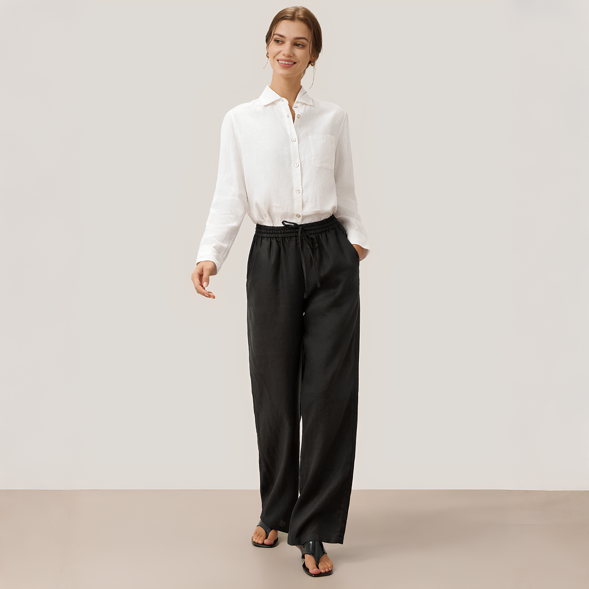 Klassische Leinenhose Lyon