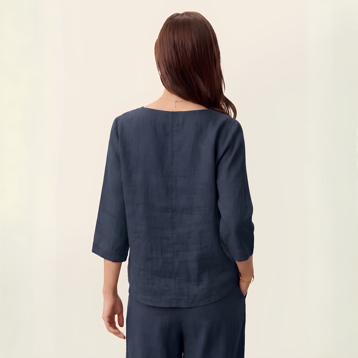 Asymmetrisches Leinentop Nyla