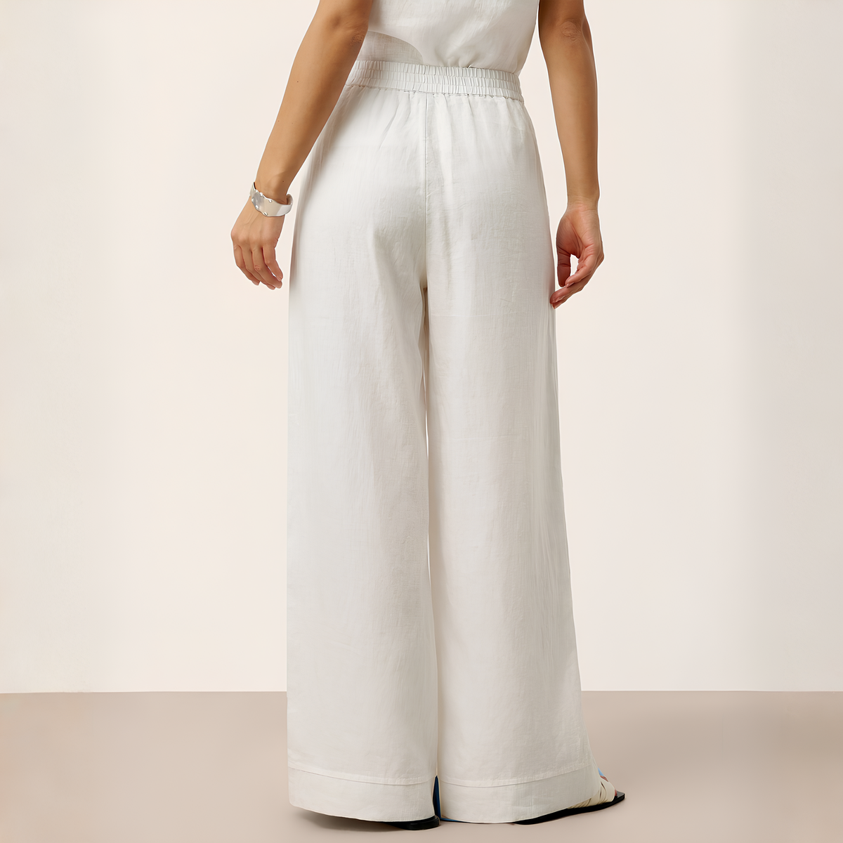 Plissierte Leinenhose Vera